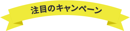 注目のキャンペーン